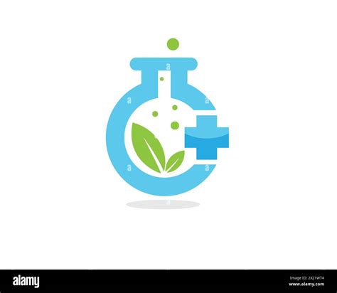 Medical Lab Logo Designs For Health Research And Technology Stock