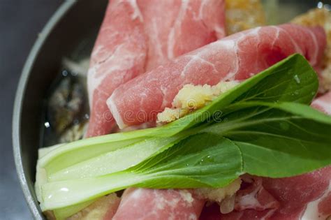 Taiwan National Cuisine Buffet Individual Small Hot Pot Hot Pot Stock Photo Image Of