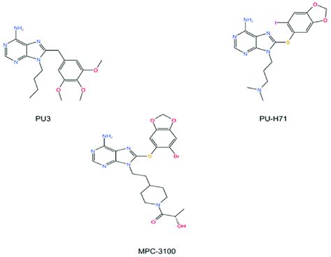 Purine And Purine Like Inhibitors Of Hsp90 Pu3 Pu H71 And Mpc 3100rd