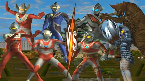 ULTRAMAN AGUL VS EVIL TIGA TARO VS GOMORA JACK VS ACE ROBOT