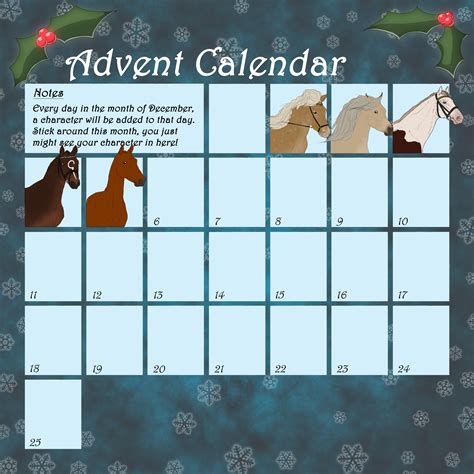 Advent Calendar :) by Horse-Emotion on DeviantArt