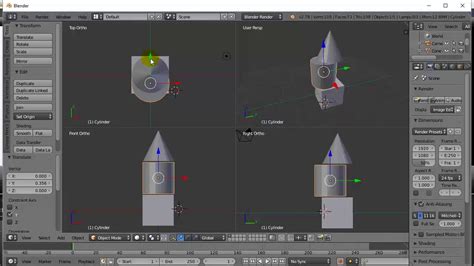 Blender Add Objects And Quad View Youtube