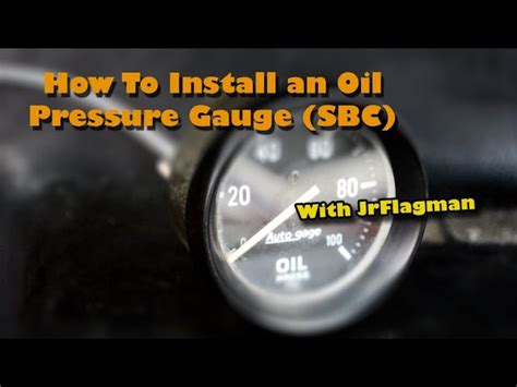 Oil Pressure Gauge Install