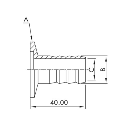 Kf To Hose Barb Adapter High Vac Depot