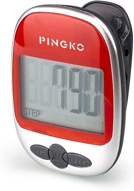 Pingko Best Pedometer For Walking Accurately Track Steps Multi Function