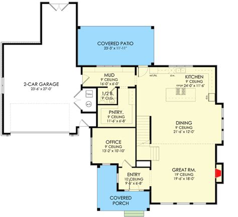 Transitional Farmhouse Plan 3200 Square Feet Of Living Space