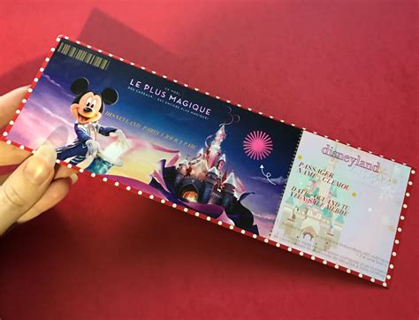 Printable Disneyland Ticket Template Etsy