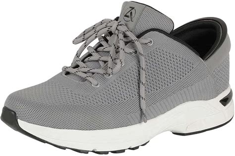 Zeba Men S Hands Free Slip On Walking Shoes Stone Gray X Wide