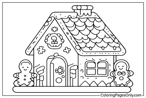 29 páginas para colorear de casas de jengibre ColoringPagesOnly