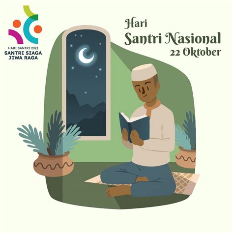 Poster Gambar Ucapan Selamat Hari Santri Nasional Oktober Sketzhbook