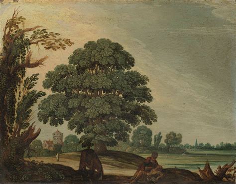 Follower Of Adam Elsheimer Landscape With The Good Samaritan