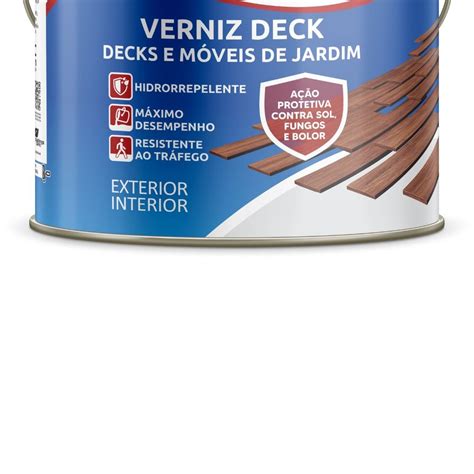 Verniz Deck Transparente 3 6 Litros MAZA 14893