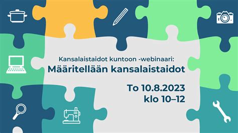 Kansalaisopistojen Liitto Kol Kansalaistaidot Kunniaan Webinaari