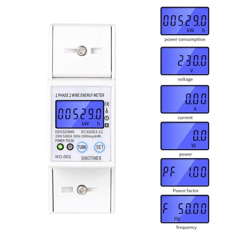 Contor Monofazat De Energie Electrica Sinotimer 230V AC 50Hz 5 80 A