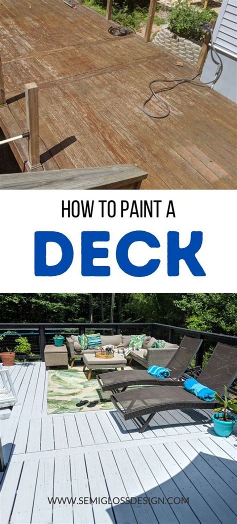 How to Paint a Deck : The Easy Way - Semigloss Design