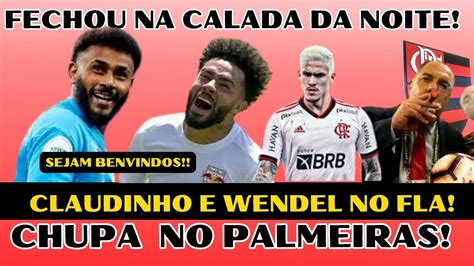 COMEMORA FECHOU NA CALADA DA NOITE CLAUDINHO E WENDEL NO FLAMENGO