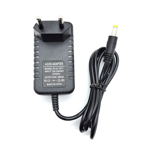 V A Charger Power Adapter Supply Eu Us Plug With Strip Dc X Mm