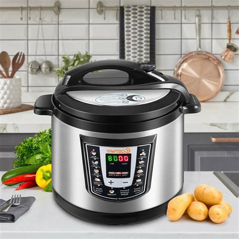 9 In 1 Programmable Electric Pressure Cooker 6 Quart Stainless