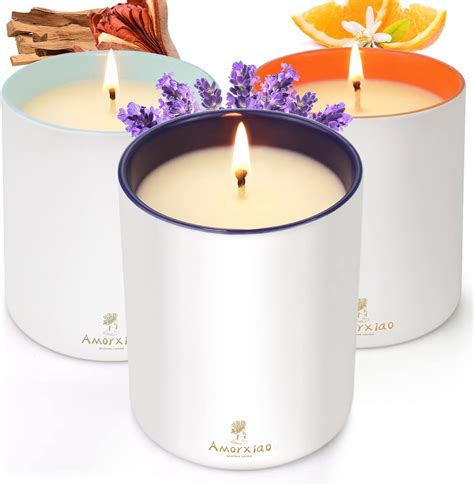 Amazon Paquete de 3 velas aromáticas para el hogar velas