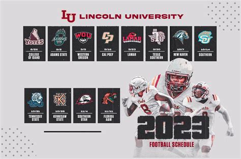 Lincoln University Football Schedule 2023 – Lincoln University