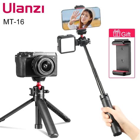 Ulanzi Mt 16 Vlog Tripod For Phone Dslr Slr Portable Selfie Stick With