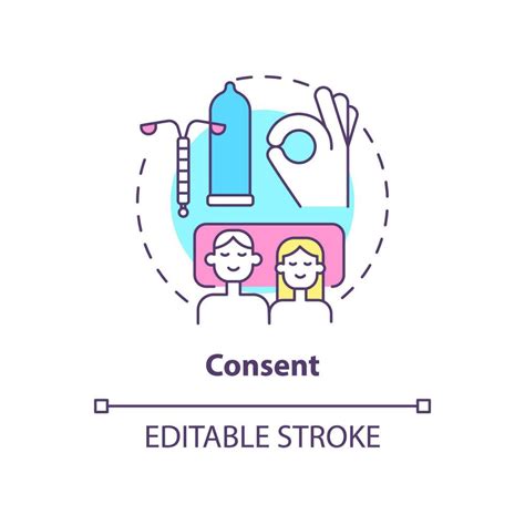 Consent Concept Icon Foundation Of Healthy Relationships Abstract Idea