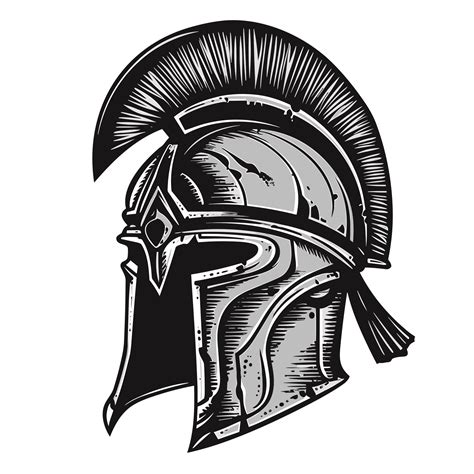 Spartan Helmet Silhouette Generative Ai 26912806 Png