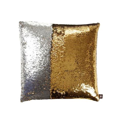 Mermaid Pillow Cover Gold Silver Change Color Sequins Cushion Inverted