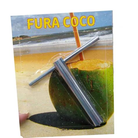 Fura Coco Furador Abridor De Coco Manual Inox Pronta Entrega Shopee