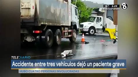 Accidente Entre Tres Veh Culos Dej Un Paciente Grave Telediario Costa