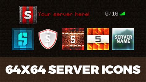 Minecraft Server Icon Templates Youtube