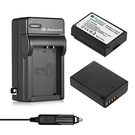 Powerextra 2 Pack Lp E10 Batteries And Charger Replacement Compatible With Rebel T3 T5 T6 T7