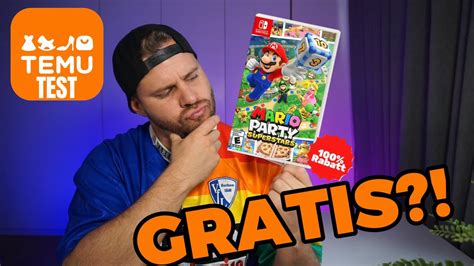 Temu App Test Gratis Nintendo Switch Spiel Bestellen Scam Fake