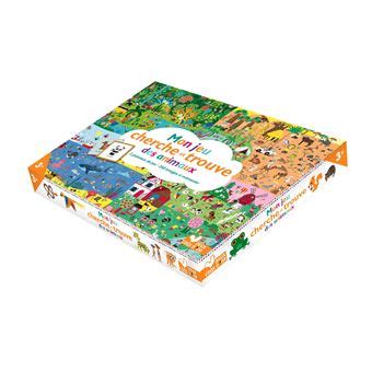 Mon Jeu Cherche Et Trouve Des Animaux Coffret Avec Plateau Et Cartes