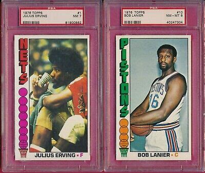 Topps Basketball Complete Set Julius Erving Pete