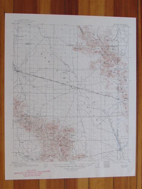 San Simon Arizona Original Vintage Usgs Topo Map Map