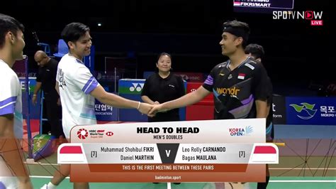 Bwf Md Sfleo Bagas Ina Vs Fikri Daniel Ina Korea Open