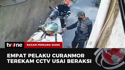 Komplotan Curanmor Bersenjata Api Beraksi Di Kemayoran Terekam CCTV