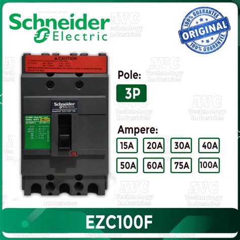 Schneider Easypact Circuit Breaker Ezc F Pole A A A A A