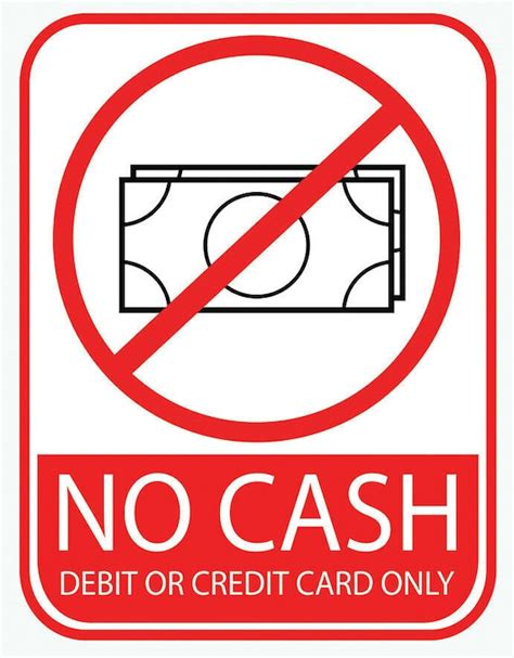 Payment Credit Card Only No Cash Shop Business Notice Sign | Etsy