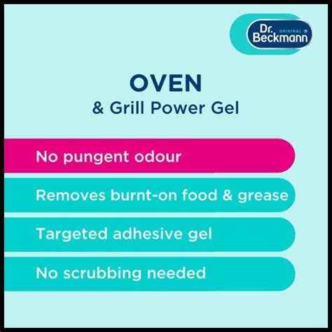 Dr Beckmann Oven And Grill Power Gel Cleaner 375ml — C Booth And Son