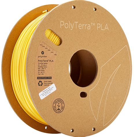 PLA 1 75mm 1KG Savannah Yellow Polyterra Polymaker Maxi3D