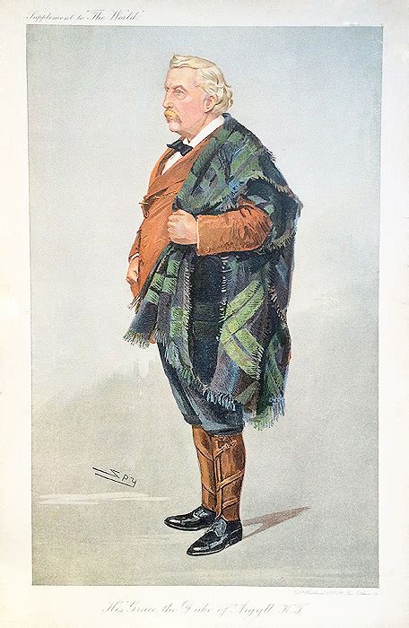 Spy Print His Grace The Duke Of Argyll The World 1910 For Sale