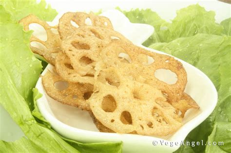 Vegetarian Recipe: Lotus Root Chips | Vege Angel