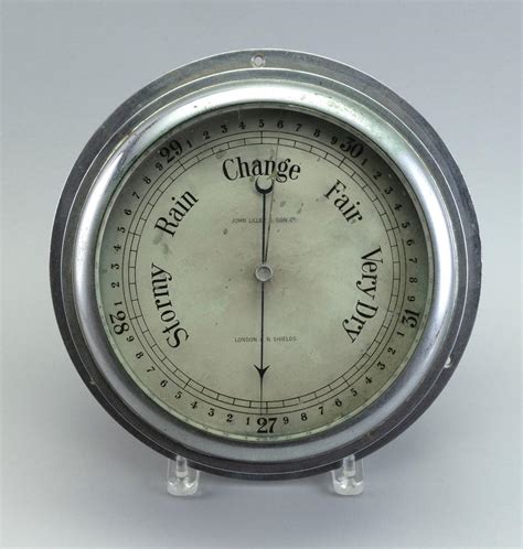 Lot English Aneroid Barometer 20th Century Case Diameter 11 Face