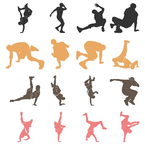 vector dance flat dancer silhouette 23026198 Vector Art at Vecteezy