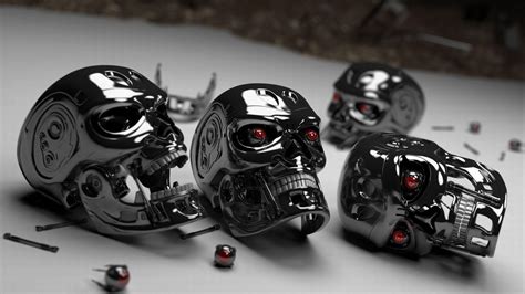 Loic Dl Wallpapers Skulls Terminator