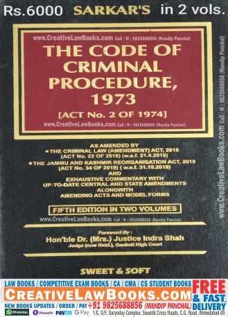 Amazon In Buy Sarkar S Crpc The Code Of Criminal Procedure