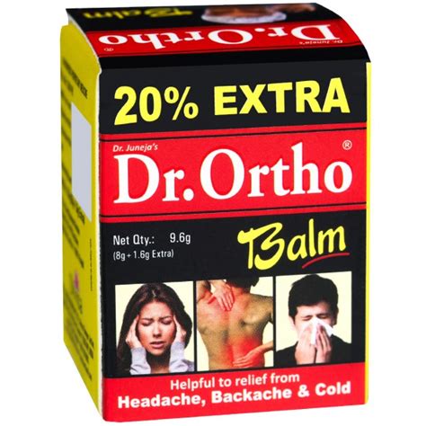 Buy Dr Ortho Balm (Extra 20%) 8 g Online at Best price in India | Flipkart Health+