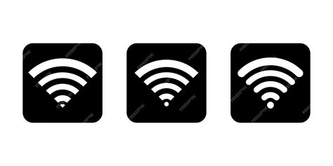 Premium Vector Wifi Vector Symbol Internet Connection Sign Wireless